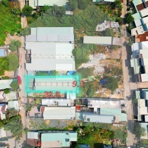 Dãy nhà trọ 305m2 cách mặt tiền DT768 chỉ 100m, khu dân cư ở kín, đang cho thu nhập 10 triệu/tháng