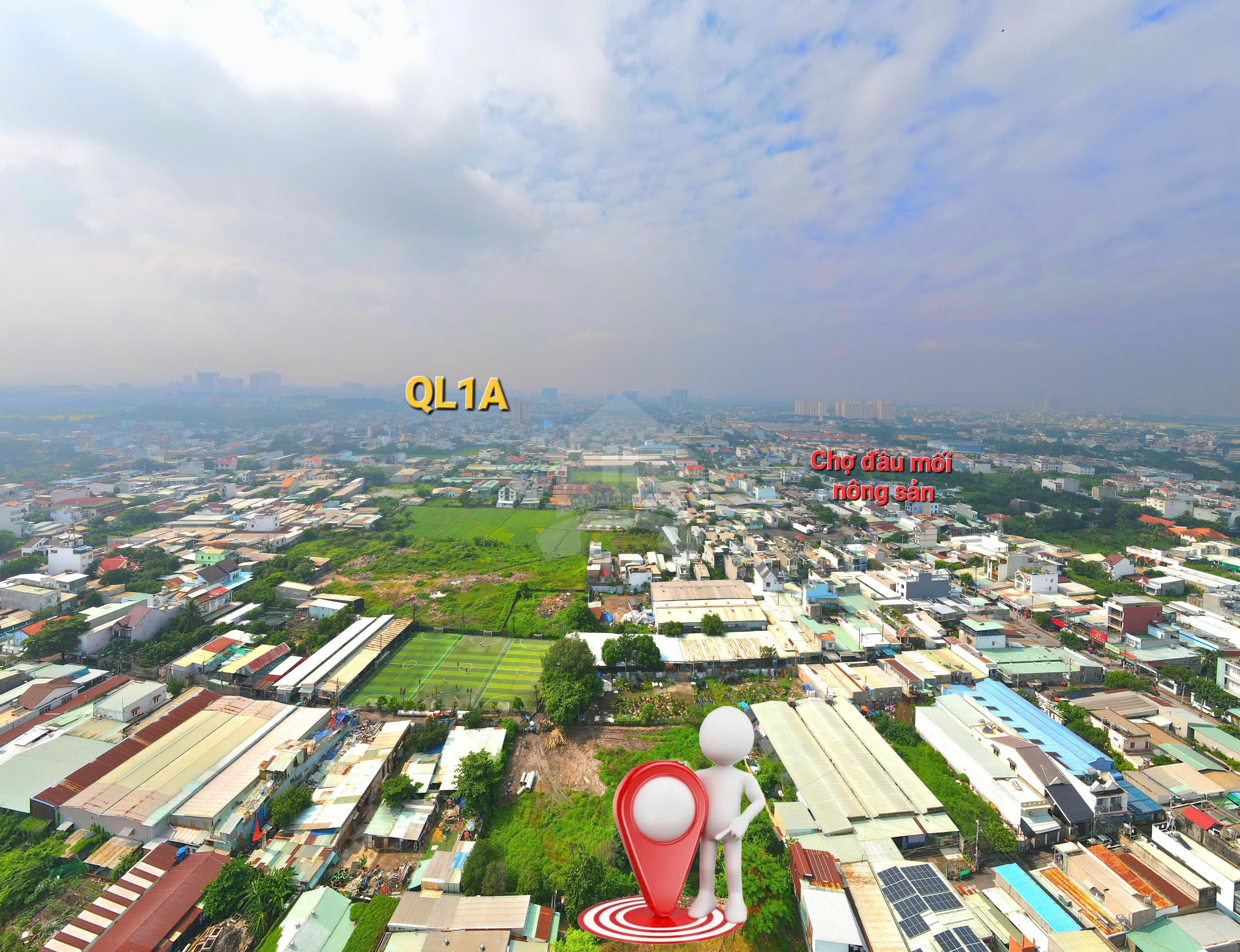 1100m2 đất ngay chợ đầu mối nông sản Thủ Đức - thích hợp xây dựng kho xưởng, đầu tư