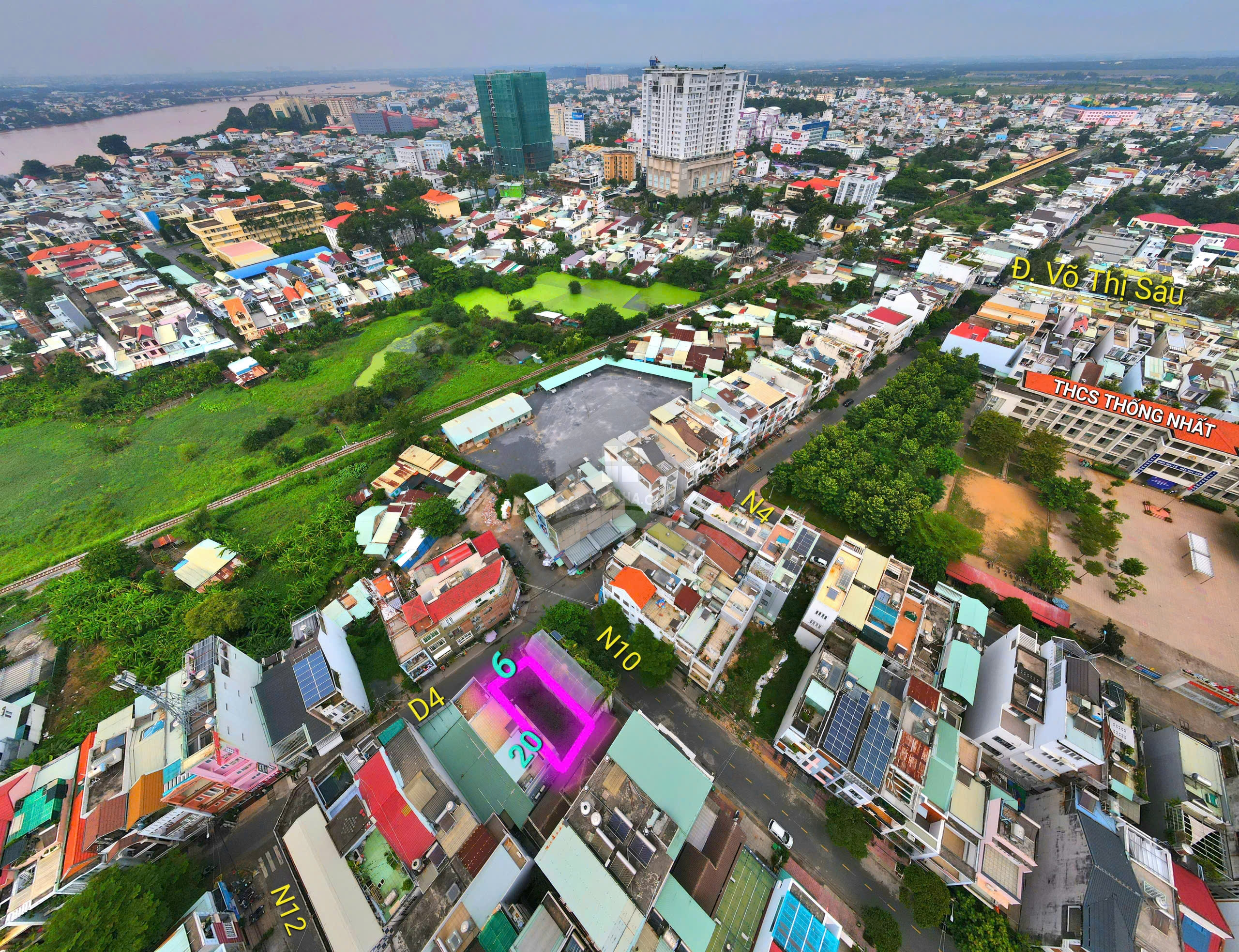 120m2 đất đường N4 - khu D2D Biên Hòa - Thích hợp xây biệt thự ở hay kinh doanh đa ngành