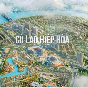 2350m2 đất view sông cù lao Hiệp Hòa, thích hợp xây biệt thự nghỉ dưỡng, đất đã có bờ kè chắc chắn
